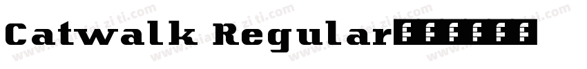 Catwalk Regular字体转换
